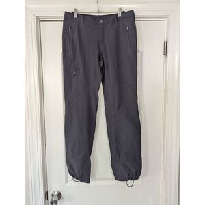 REI Pants women's size 6 gray cargo cinch‎ outdoor hiking comfort jogger